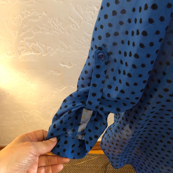 BCX sheer blouse, size large - Picture 5 of 7